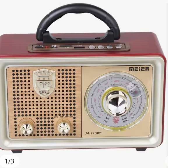 Vintage Design Meier M 110Bt Bluetooth Usb Sd Dvs Nostalgic Radio Fm Am Sw - Picture 2 of 6